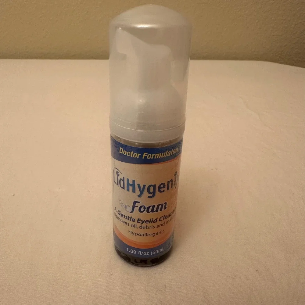 LidHygenix Foam Gentle Eyelid Cleanser‎ Doctor Formulated 1.69 oz Hypoallergenic